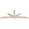 Ekena Millwork Alberta Smooth Timber Gable Bracket, Douglas Fir, 108"W x 45"H x 3 1/2"D x 5 1/2"F, 10/12 Pitch GBW108X45X0406ALB00SDF - alternate 3